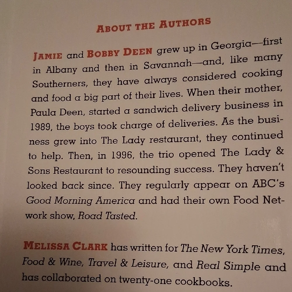 The Deen Bros. Cookbook Take It Easy